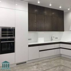 کابینت آشپزخانه ترکیبی ام دی اف و پی وی سی کد 0187