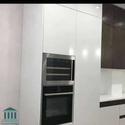 کابینت آشپزخانه ترکیبی ام دی اف و هایگلاس کد 0188