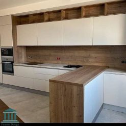 سبد خرید 17 کابینت آشپزخانه ترکیبی ام دی اف و پی وی سی کد 0187