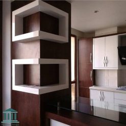 کابینت آشپزخانه ترکیبی ام دی اف و هایگلاس کد 0149