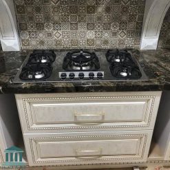 کابینت ممبران سفید طلایی کد 0148 16 کابینت آشپزخانه ممبران کد 0148