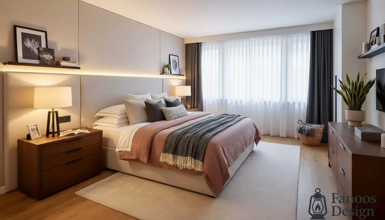 Bedroom interior decoration 3 | فانوس دیزاین تولید کننده انواع درب اتاق ، ضد سرقت، درب ورودی و ضد آل