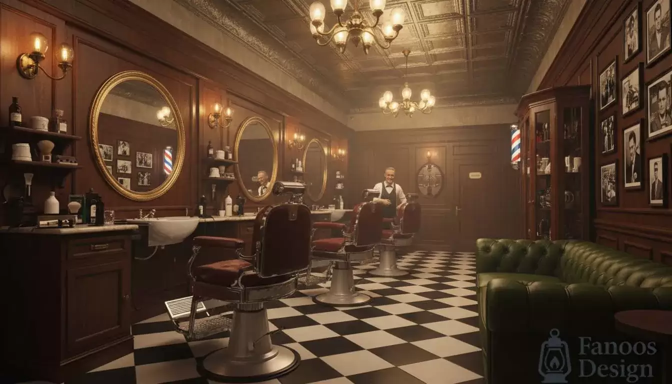 دکوراسیون آرایشگاه مردانه