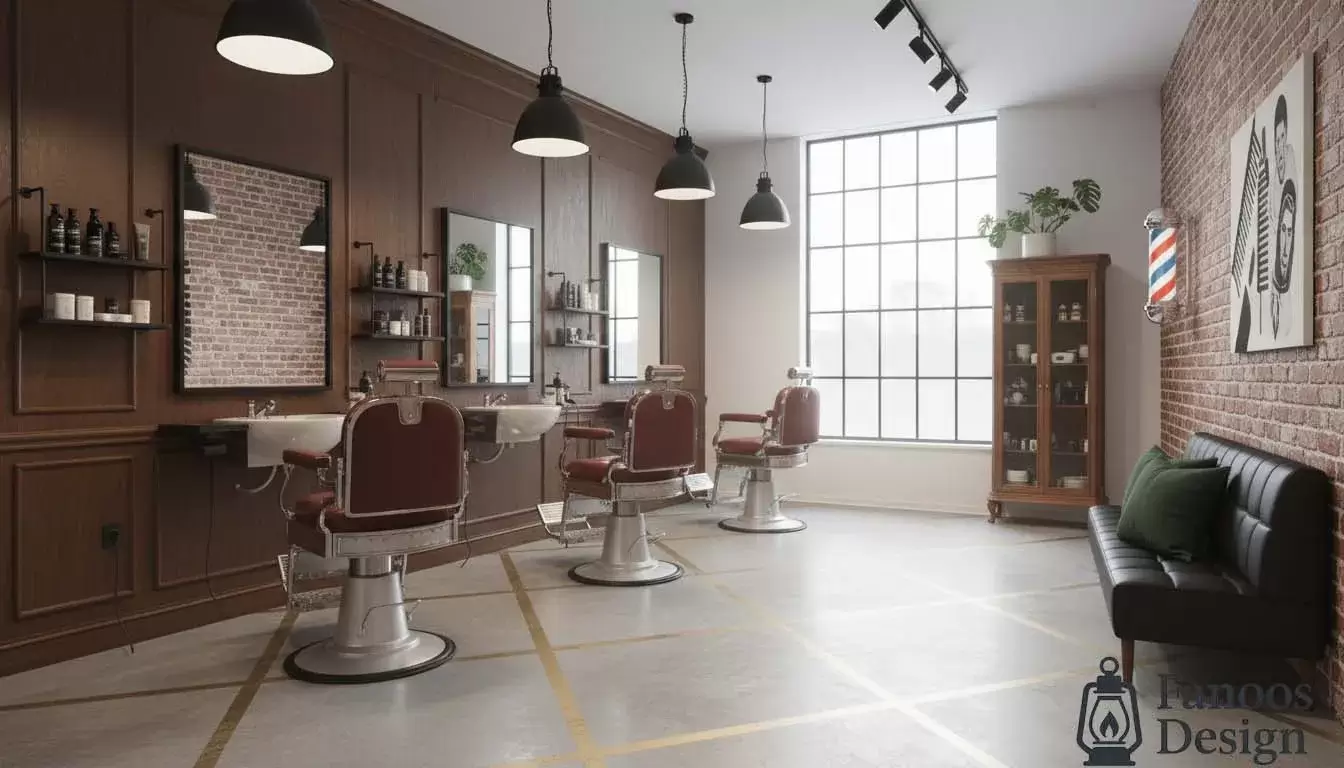دکوراسیون آرایشگاه مردانه