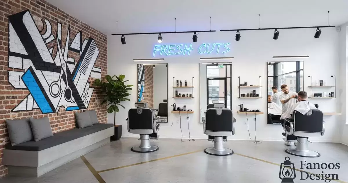 دکوراسیون آرایشگاه مردانه