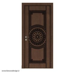 درب چوبپلاست ضدآب گردوی جنگلی کد 31057