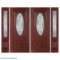سبد خرید 5 درب لابی چوبی چهار لنگه کد 21139