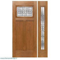 سبد خرید 5 درب لابی چوبی یک و نیم لنگه کد 21099