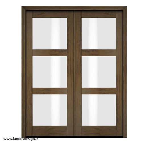 درب چوبی دو لنگه کد 4046
