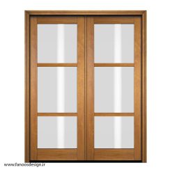سبد خرید 11 درب چوبی دو لنگه کد 4044