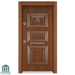 سبد خرید 10 درب ضد سرقت لوکس تک لنگه برجسته روکش راش کد 6066