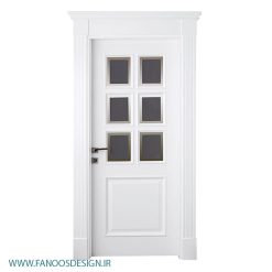 سبد خرید 13 در چوبی کلاسیک شیشه خور کد 4082