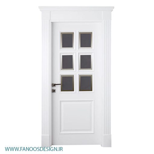 در چوبی کلاسیک شیشه خور کد 4082