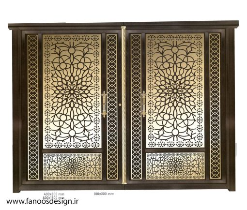 در دولنگه پارکینگ فلزی CNC کد 2270