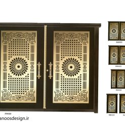 در آهنی پارکینگ دولنگه CNC کد 2283