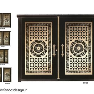 درب آهنی پارکینگ CNC کد 2254