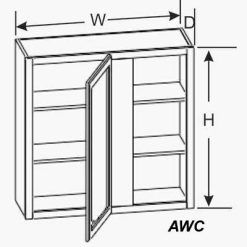 کابینت دیواری گوشه کور 3 WBLC3942 3636L sp 1 | فانوس دیزاین تولید کننده انواع درب اتاق ، ضد سرقت، درب ورودی و ضد آل