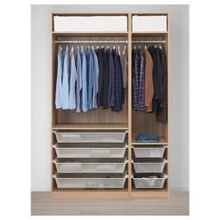 کمد لباس روکش چوب کد 0220 3 کمد لباس کد 0220