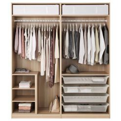 کمد لباس روکش چوب کد 0281 5 کمد لباس کد 0281