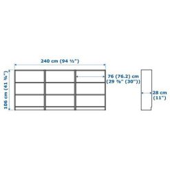 کتابخانه چوبی MDF کد 357