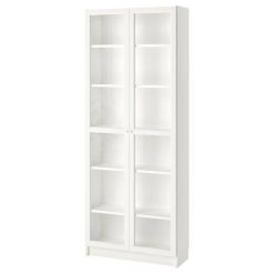 کتابخانه چوبی MDF شیشه خور کد 393