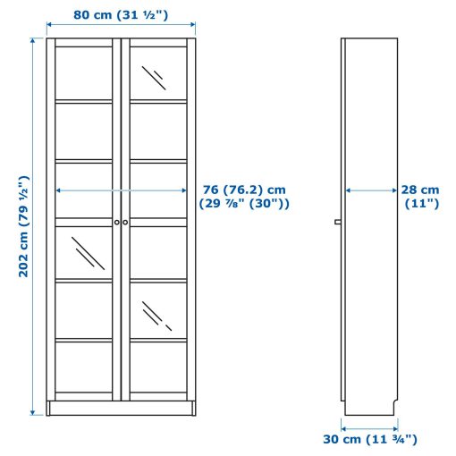 کتابخانه چوبی MDF شیشه خور کد 391