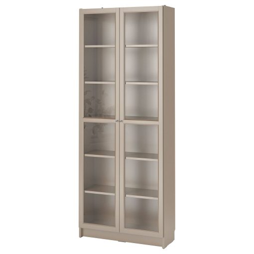 کتابخانه چوبی MDF شیشه خور کد 390