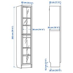 کتابخانه چوبی MDF شیشه خور کد 393 8 کتابخانه چوبی MDF شیشه خور کد 389