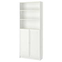 کتابخانه چوبی MDF شیشه خور کد 388