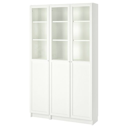کتابخانه چوبی MDF شیشه خور کد 385