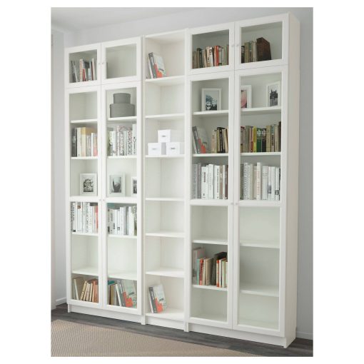 کتابخانه چوبی MDF شیشه خور کد 383 - Image 2