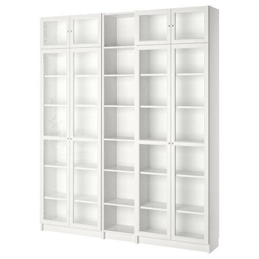 کتابخانه چوبی MDF شیشه خور کد 383