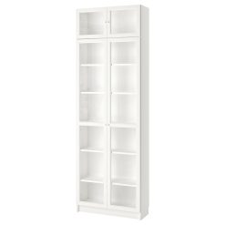 کتابخانه چوبی MDF شیشه خور کد 382