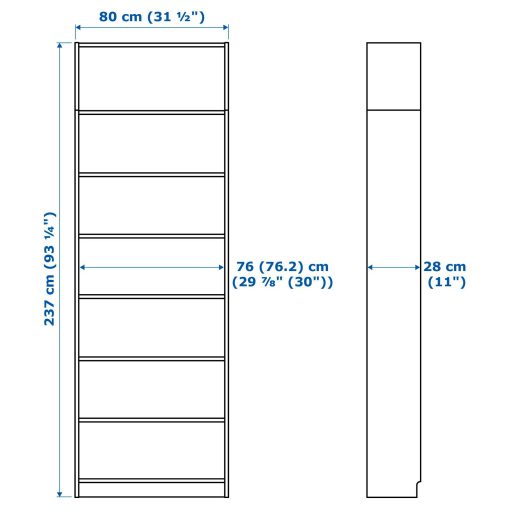 کتابخانه چوبی MDF شیشه خور کد 378