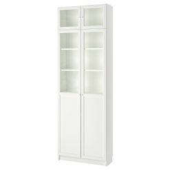 کتابخانه چوبی MDF شیشه خور کد 378