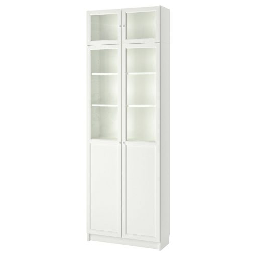 کتابخانه چوبی MDF شیشه خور کد 378