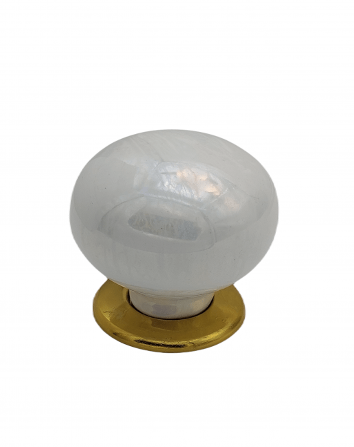 دستگیره گرد درب حیاط تک پیچ بهسرام سفید 1 دستگیره گرد درب حیاط تک پیچ بهسرام سفید