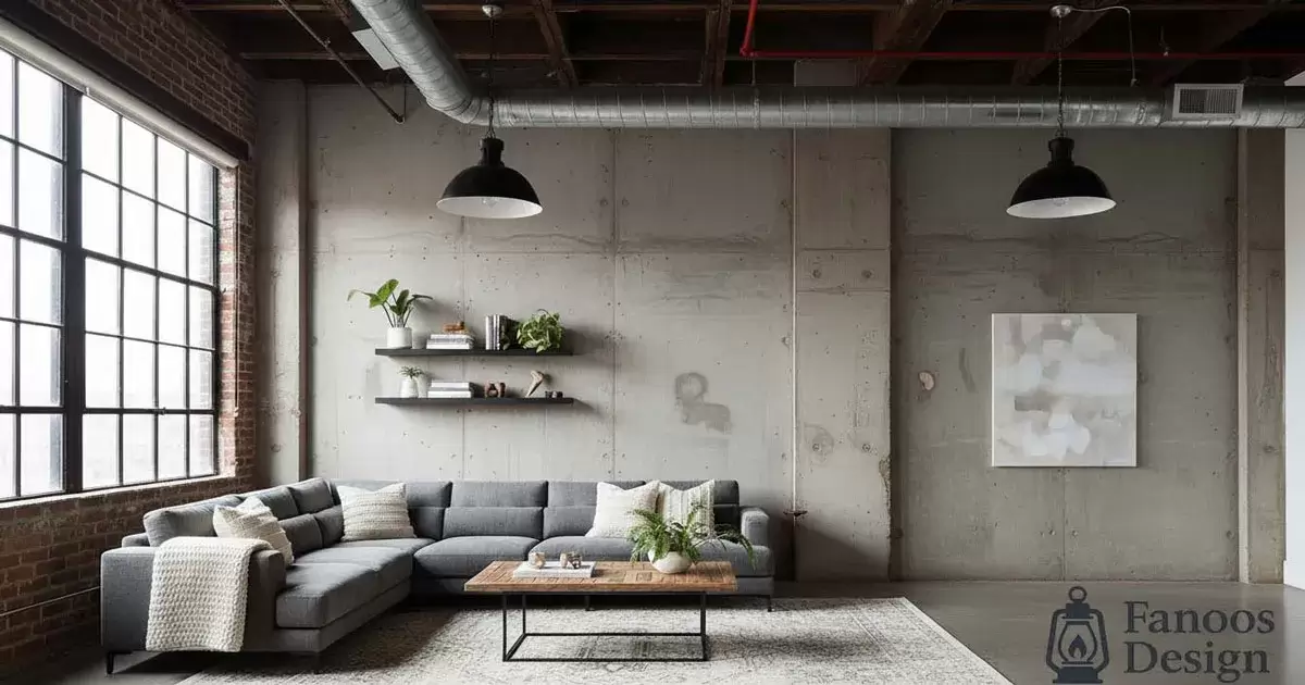 نحوه تزئین و طراحی دیوارها و سقف های سبک صنعتی