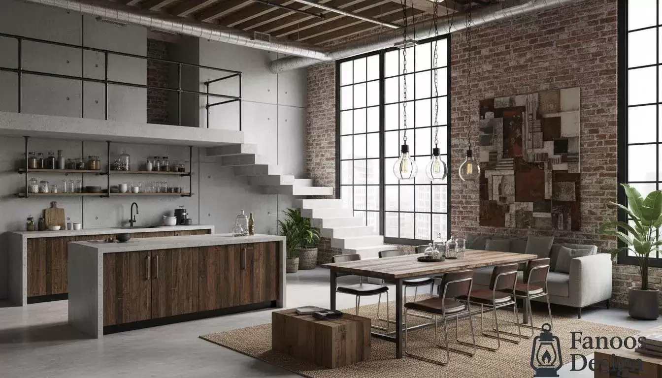 استفاده از مواد ساختمانی صنعتی در دکوراسیون داخلی