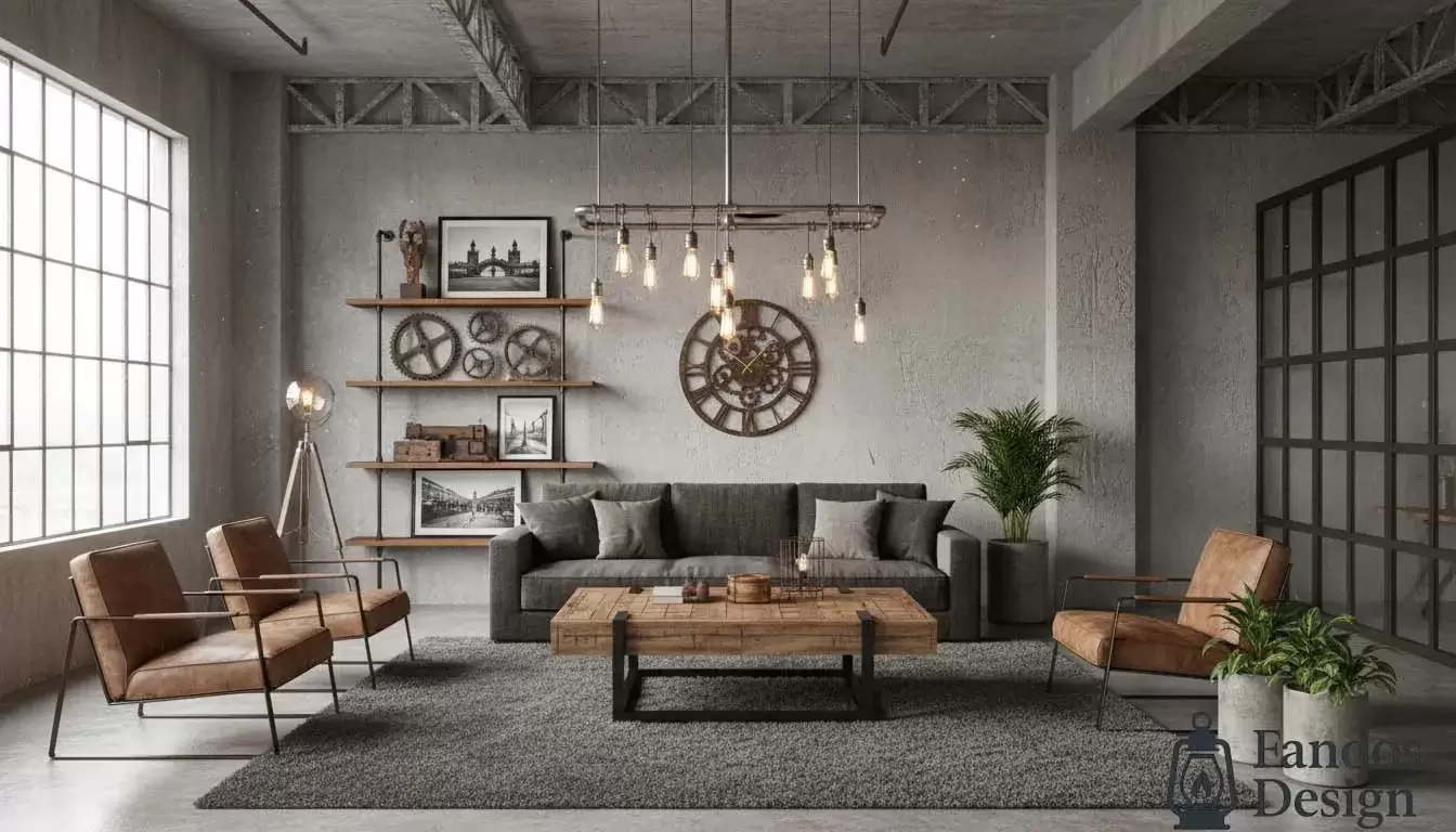 استفاده از مبلمان و وسایل دکوری سبک صنعتی در دکوراسیون داخلی 10 استفاده از مبلمان و وسایل دکوری سبک صنعتی در دکوراسیون داخلی