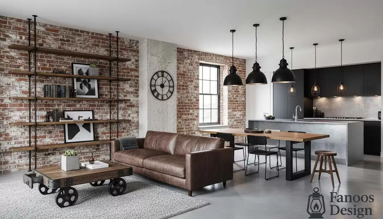 استفاده از مبلمان و وسایل دکوری سبک صنعتی در دکوراسیون داخلی 11 استفاده از مبلمان و وسایل دکوری سبک صنعتی در دکوراسیون داخلی