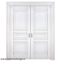 سبد خرید 18 درب تمام چوب سه قاب برجسته دو لنگه کد 30481
