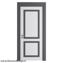 درب MDF دو قاب برجسته مدرن کد 30500