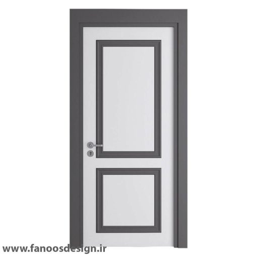 درب MDF دو قاب برجسته مدرن کد 30500