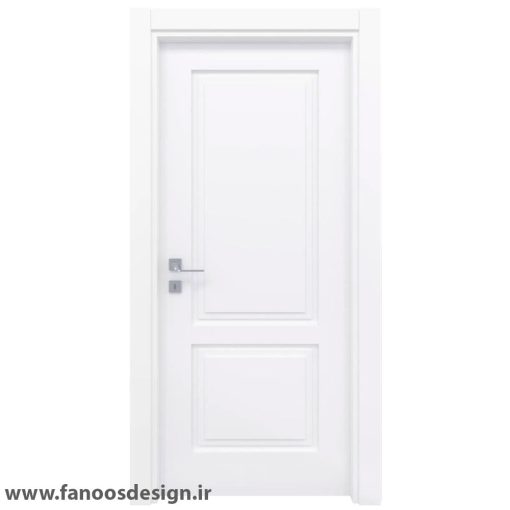 درب MDF دوقاب کلاسیک با رنگ پوششی کد 30485