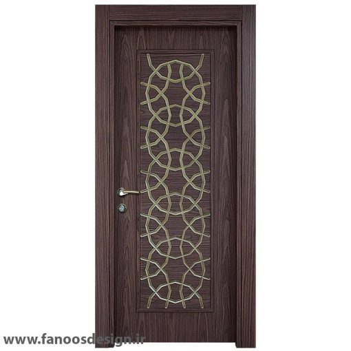 درب چوبی اتاق خواب روکش روکش راش کد 30642
