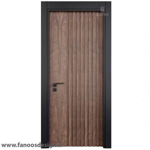 درب چوبی اتاق خواب روکش راش مدرن کد 30658