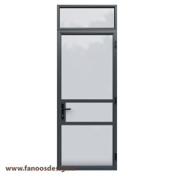سبد خرید 4 در آهنی شیشه خور تک لنگه با کتیبه کد 30700