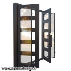 درب دولنگه لابی آهنی کد 30716 5 درب لابی آهنی کد 30716