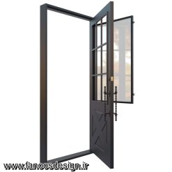 درب نفررو لابی آهنی کلاسیک کد 30715 5 درب لابی آهنی کد 30715